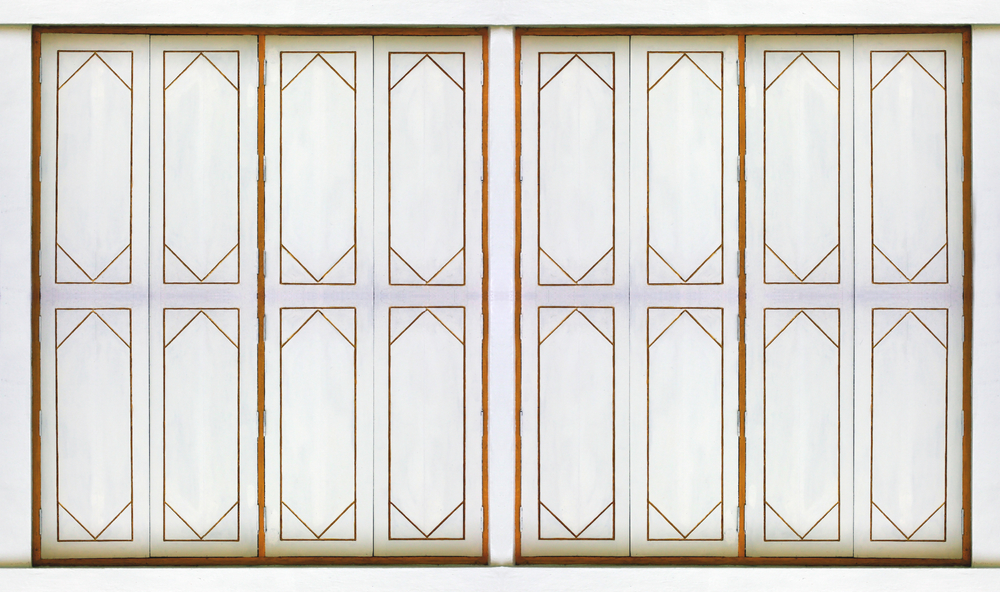 寺廟中泰國(guó)風(fēng)格的窗飾